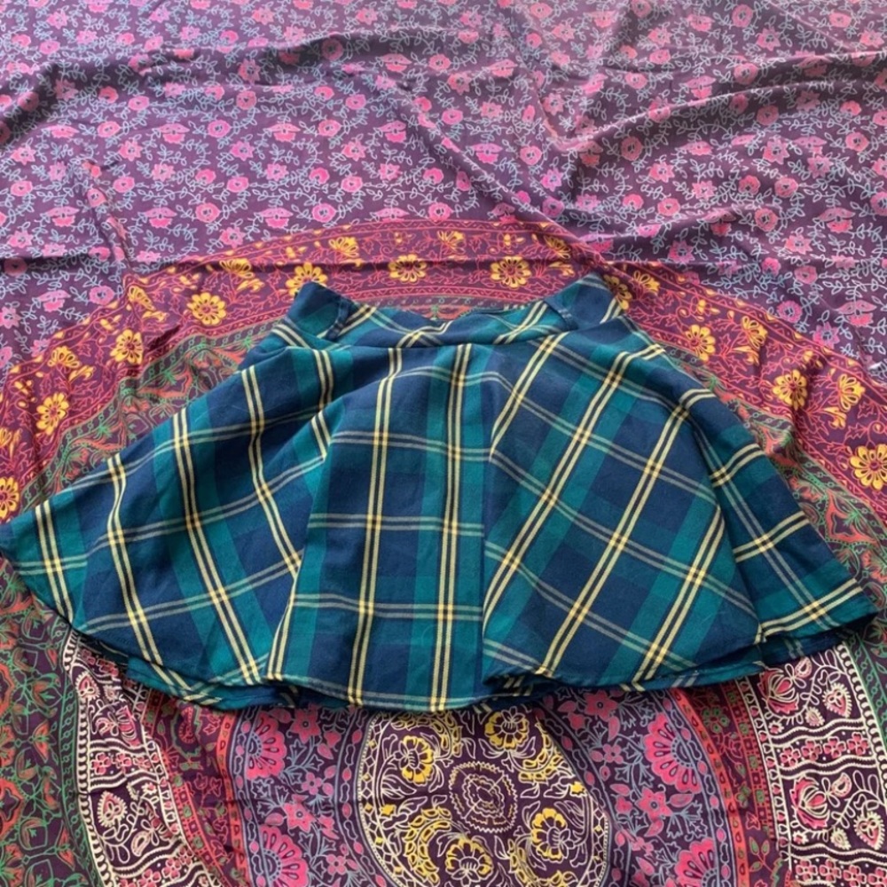 Plaid Mini Skirt
